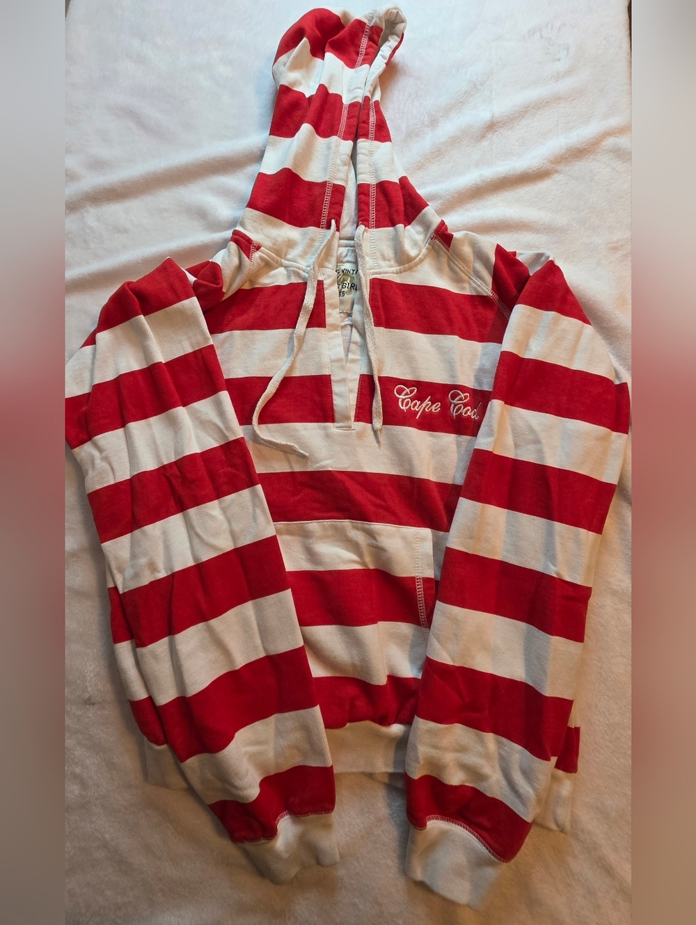 Authentic Vintage by Pacific Girl Cape Cod Striped Hoodie Women’s XL
